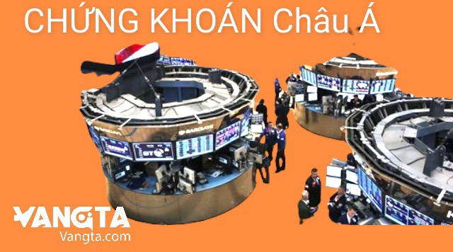 Chứng khoán châu Á đỏ rực phố Wall