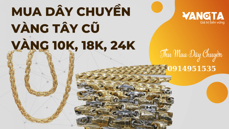 Mua day chuyền vàng cũ